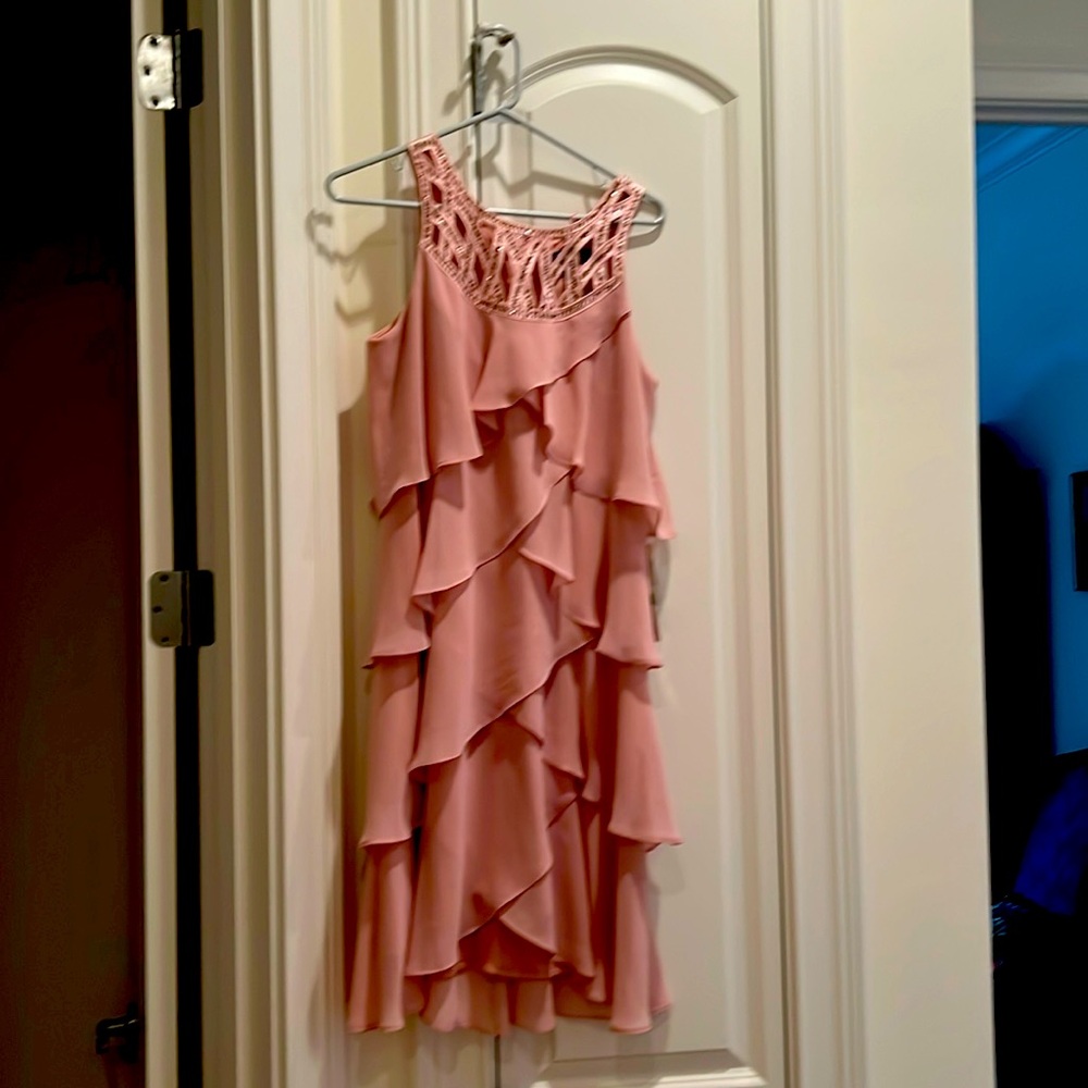 SL Fashion Peach tiered dress. 8